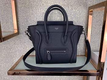 forubags Celine nano luggage CALFSKIN in black 168243