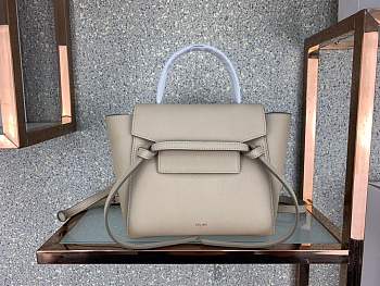 forubags Celine NANO BELT BAG IN GRAINED CALFSKIN leather 175519 clay