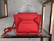 forubags Celine NANO BELT BAG IN GRAINED CALFSKIN RED 175519 - 1