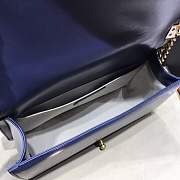 Chanel Medium Quilted lambskin leBoy Bag Dark Blue gold hardware 67086 - 3