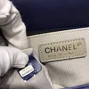 Chanel Medium Quilted lambskin leBoy Bag Dark Blue gold hardware 67086 - 6