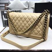 Chanel Medium Quilted lambskin leboy Bag in yellow& gold hardware 67086 - 6