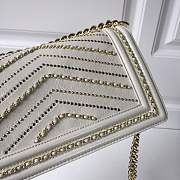 forubags Chanel boy bag in white &gold hardware - 2