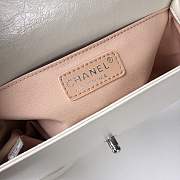 forubags Chanel boy bag in white &silver hardware - 5