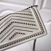forubags Chanel boy bag in white &silver hardware - 3