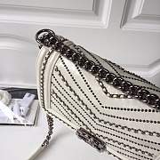 forubags Chanel boy bag in white &silver hardware - 4