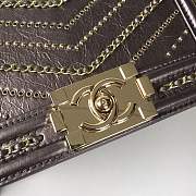 forubags small Chanel boy bag with gold hardware - 4