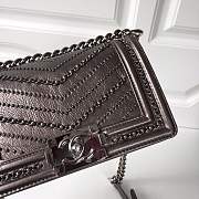 forubags small Chanel boy bag with silver hardware - 3
