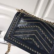 forubags small Chanel boy bag in dark blue &gold hardware - 4