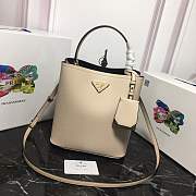 Prada 1BA212 Prada Double Saffiano beige bag - 1