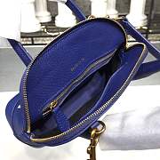 BALENCIAGA Ville 18ss mini top handle bag in dark blue - 4