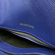 BALENCIAGA Ville 18ss medium top handle bag in dark blue - 3