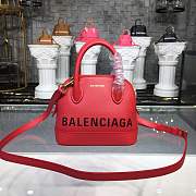 BALENCIAGA Ville 18ss mini top handle bag in red - 1
