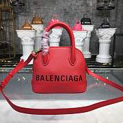 BALENCIAGA Ville 18ss mini top handle bag in red - 3