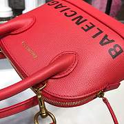 BALENCIAGA Ville 18ss mini top handle bag in red - 6