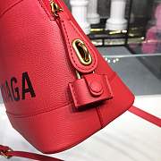 BALENCIAGA Ville 18ss medium top handle bag in red - 2