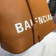 BALENCIAGA Ville 18ss medium top handle bag in brown - 3