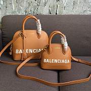 BALENCIAGA Ville 18ss medium top handle bag in brown - 4