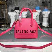 BALENCIAGA Ville 18ss mini top handle bag in rose - 1