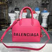 BALENCIAGA Ville 18ss medium top handle bag in rose - 6