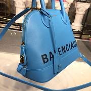 BALENCIAGA Ville 18ss medium top handle bag in light blue - 2