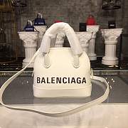 BALENCIAGA Ville 18ss mini top handle bag in white - 1
