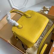 Louis Vuitton Milla Veau leather bag in yellow M54347 - 4