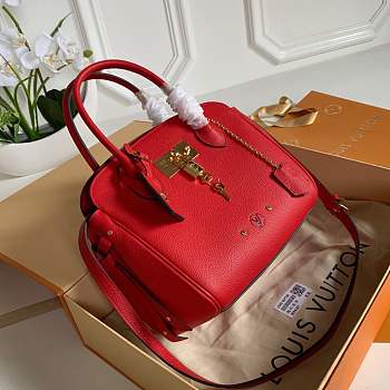 Louis Vuitton Milla Veau leather bag in red M54347