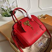 Louis Vuitton Milla Veau leather bag in red M54347 - 5