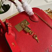 Louis Vuitton Milla Veau leather bag in red M54347 - 4