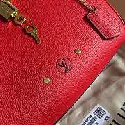 Louis Vuitton Milla Veau leather bag in red M54347 - 3