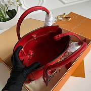 Louis Vuitton Milla Veau leather bag in red M54347 - 2