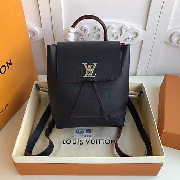 Louis Vuitton Lockme Backpack in navy blue M52734