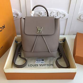 Louis Vuitton Lockme Backpack in gray M52734