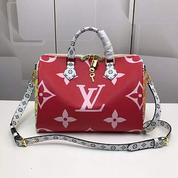 LV Speedy BANDOULIÈRE 30 Monogram red M40391