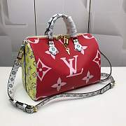 LV Speedy BANDOULIÈRE 30 Monogram red M40391 - 2