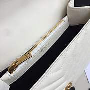 Forubags YSL MEDIUM COLLEGE BAG IN WHITE MATELASSÉ LEATHE GOLD HARDWARE - 5