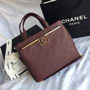 Forubags Chanel Tote Bag Dark Wine Red 57563 - 5