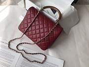 Forubags Chanel Flap Bag Wine Red - 5