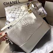 Forubags Chanel Gabrielle python Bag White - 2