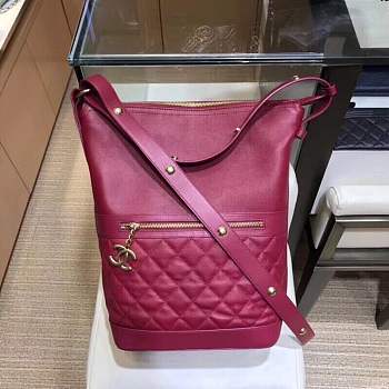 Forubags Chanel Hippie Bag Wine Red