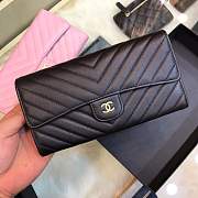 Chanel Wallet Calfskin in Black With Gold Hardware 80758 - 1