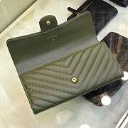 Chanel Wallet calfskin in Green With Gold Hardware 80758 - 2