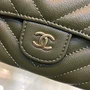 Chanel Wallet calfskin in Green With Gold Hardware 80758 - 5