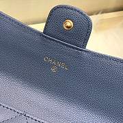 Chanel Wallet Caviar in Smoky blue With Gold Hardware - 6