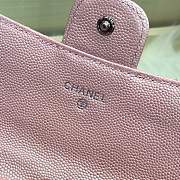 Chanel Wallet Caviar in Bright pink With Silver Hardware - 4