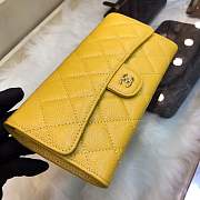 Forubags Chanel Wallet Caviar in Yellow With Gold Hardware - 6