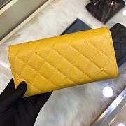 Forubags Chanel Wallet Caviar in Yellow With Gold Hardware - 5