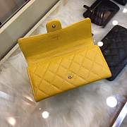 Forubags Chanel Wallet Caviar in Yellow With Gold Hardware - 3