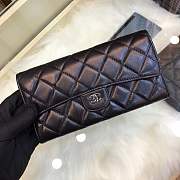 Forubags Chanel Wallet Lambskin in Black With Silver Hardware - 1